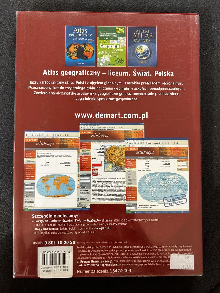 Atlas geograficzny licem świat Polska wydanie rozszerzone