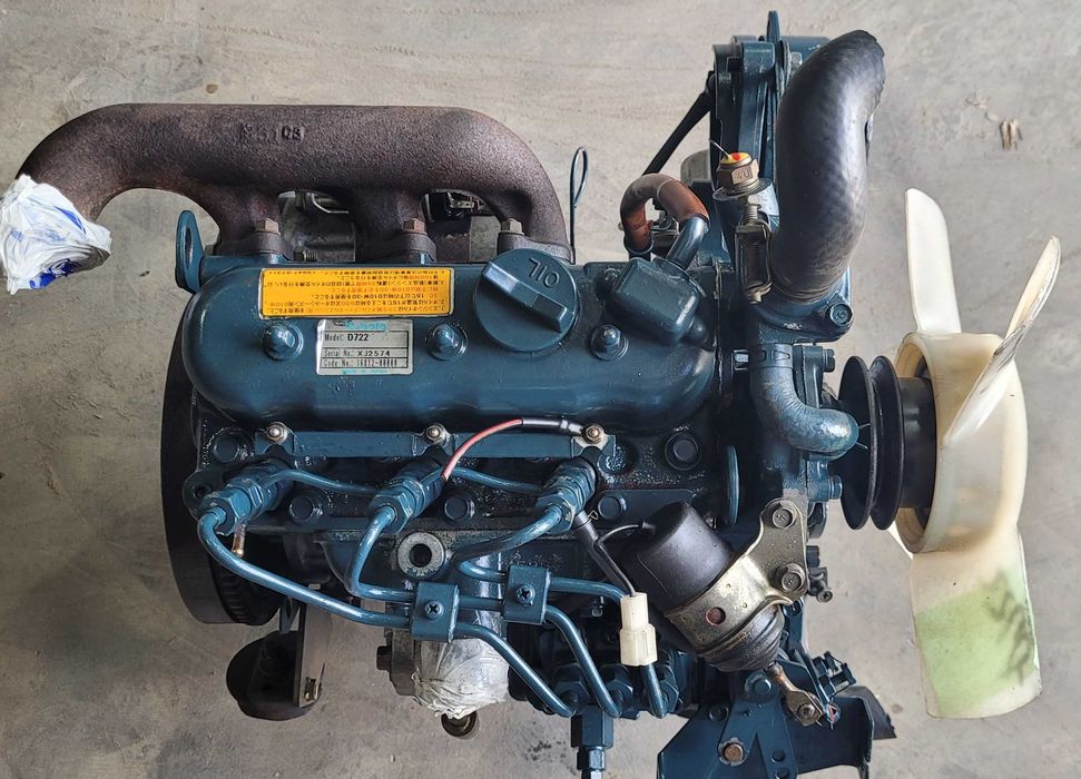 Silnik Kubota D722 sprawny gwarancja rozruchowa ciś 3x29