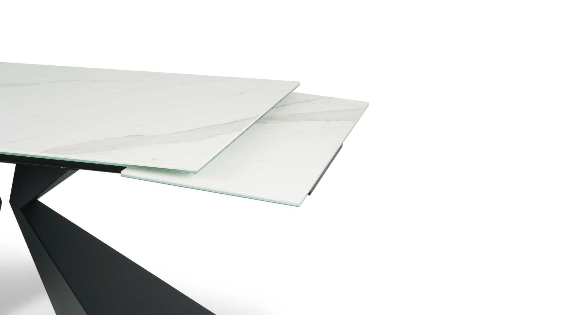 Stół ze spieku kwarcowego rozsuwany 180-260x100cm OSUNA