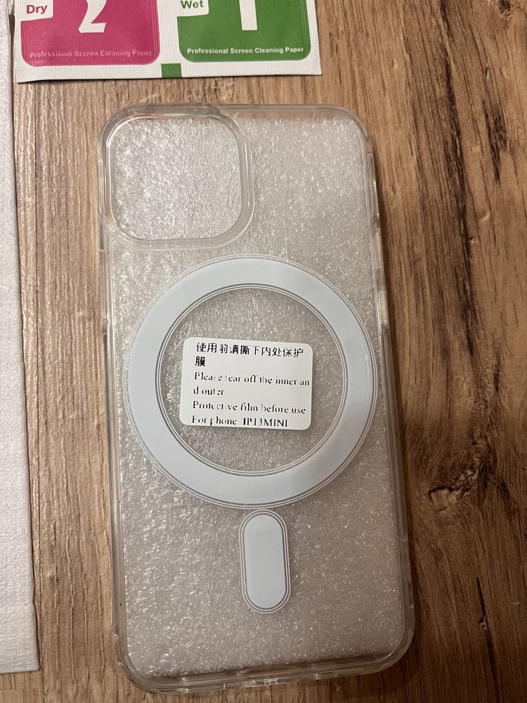 Magsafe case + szkło iphone 13 mini apple anti spy