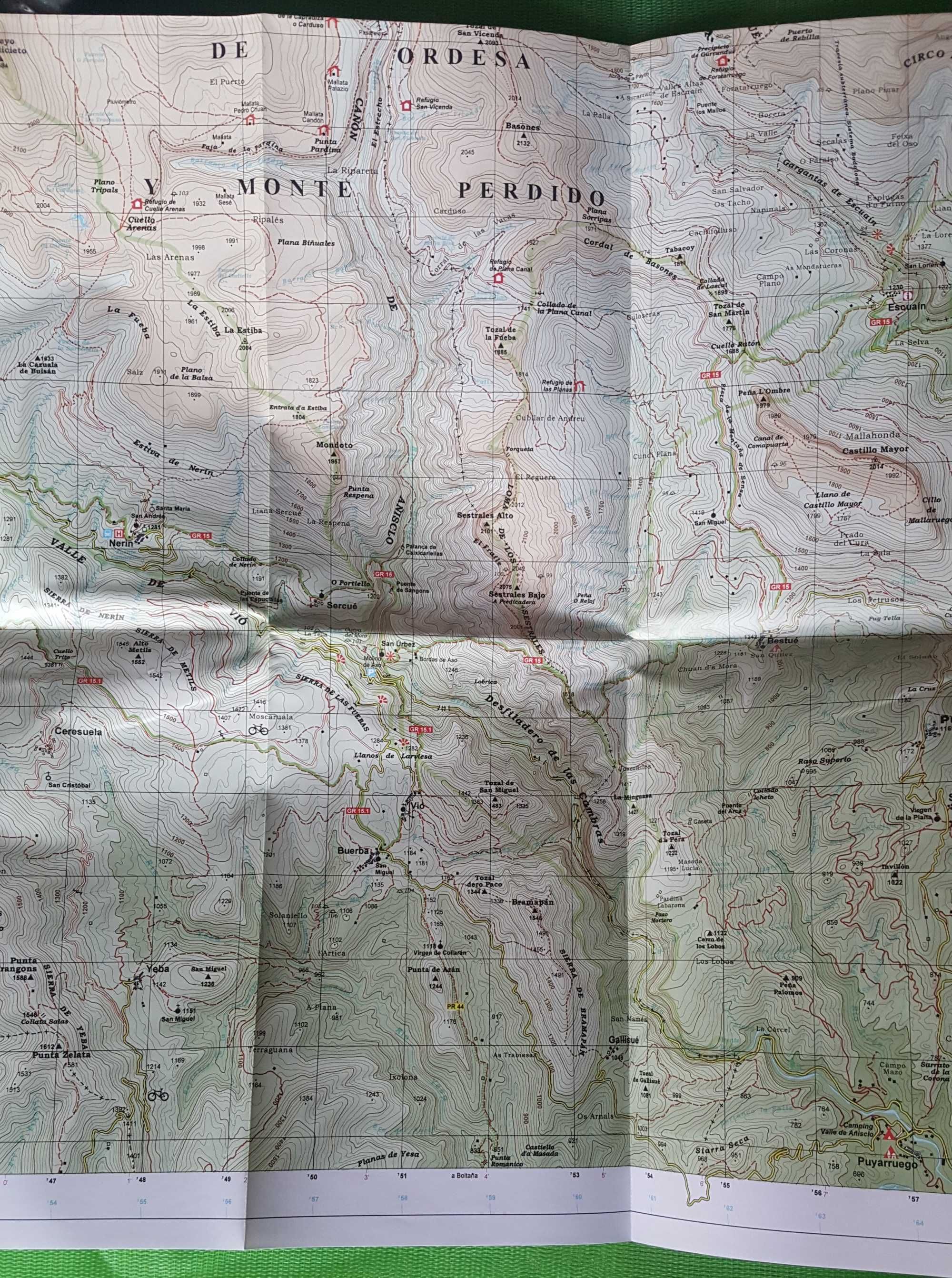 Mapa + Guia caminhada trekking Ordesa e Monte Perdido Pirinéus Espanha