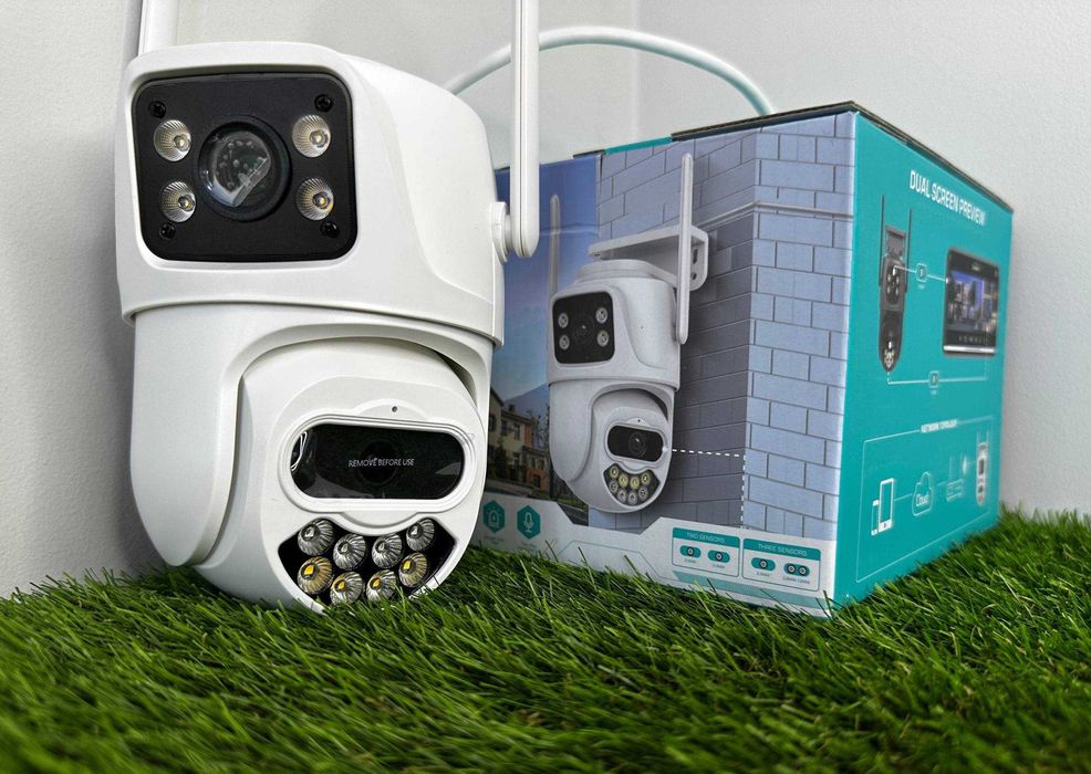 Камера видеонаблюдения вайфай WiFi iCsee уличная поворотна відеонагляд