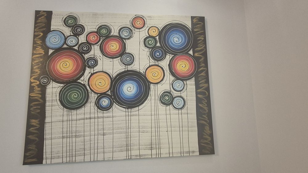 Obrazy na płótnie abstrakcja koła boho 100x120 80x90 i 90x100