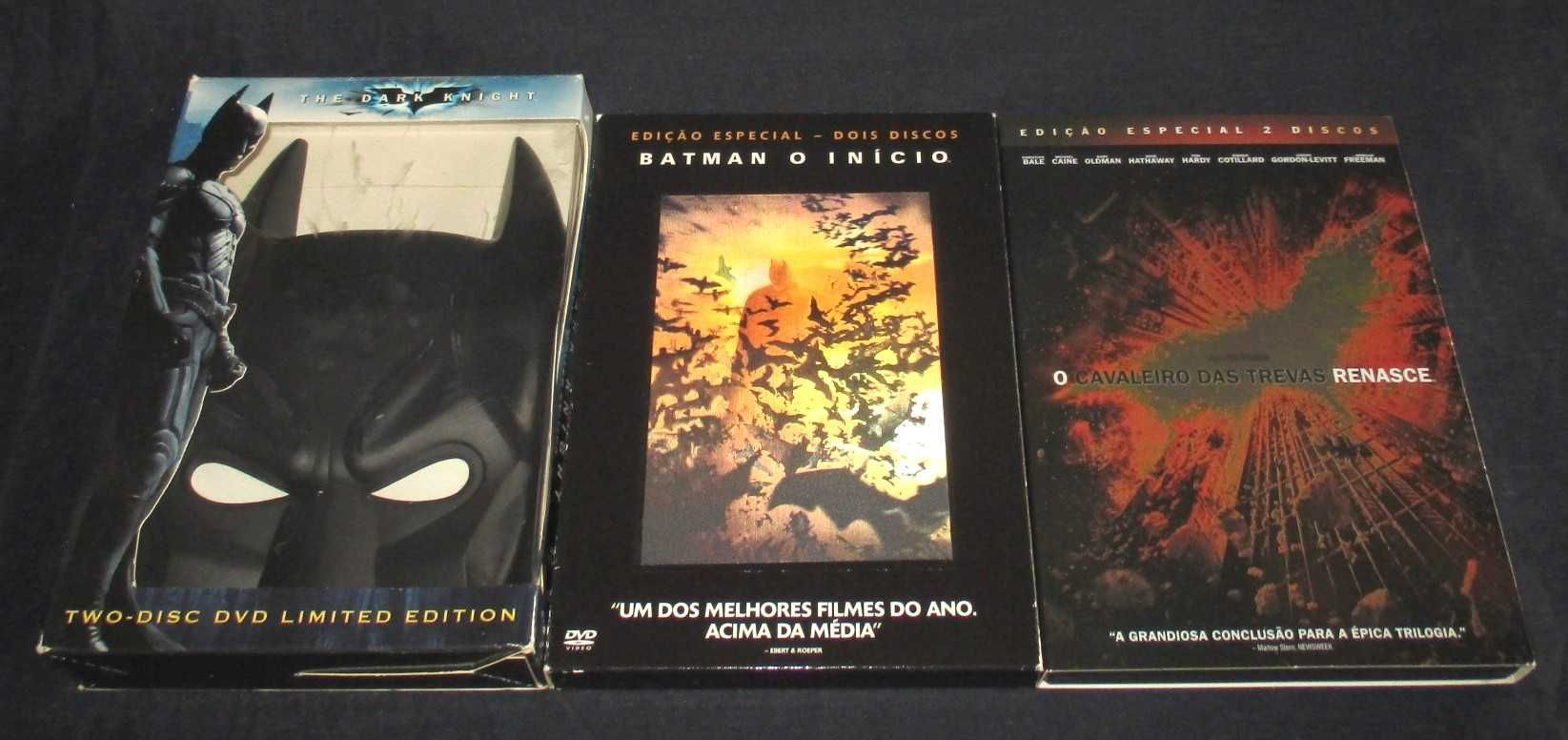 DVD Batman Início e Cavaleiro das Trevas Edição Especial Dark Knight