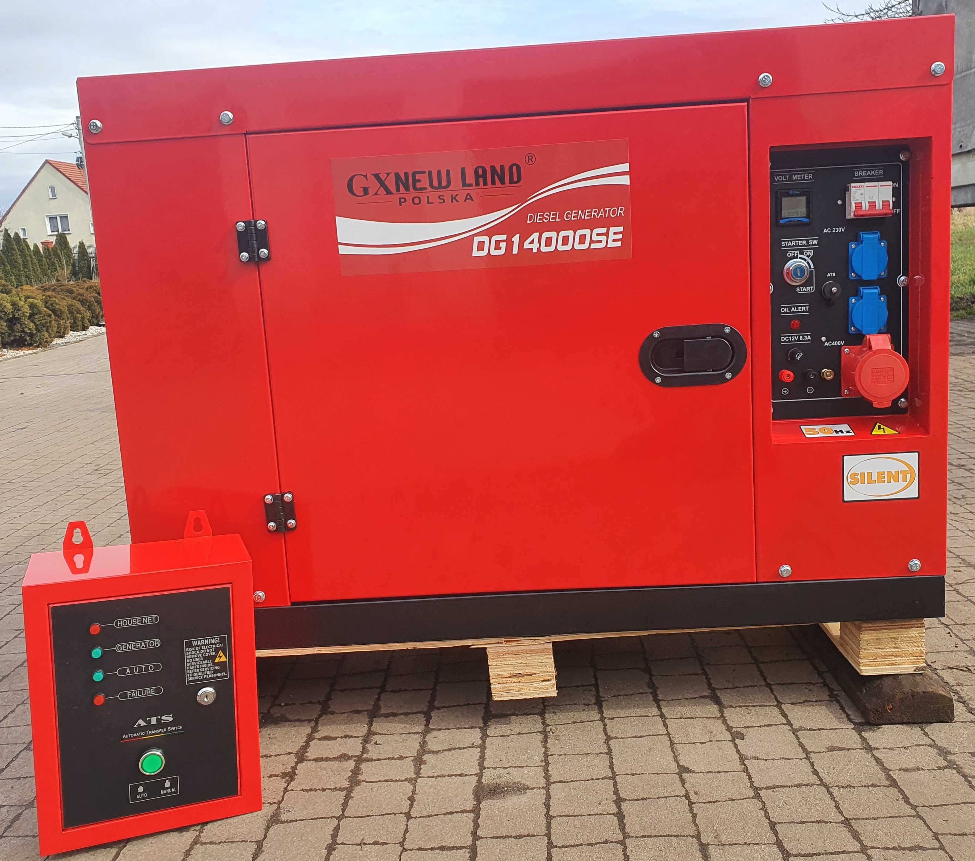 Agregat prądotwórczy 12.5 Kva Prawdziwa MOC 225 Kg GX Polska Diesel