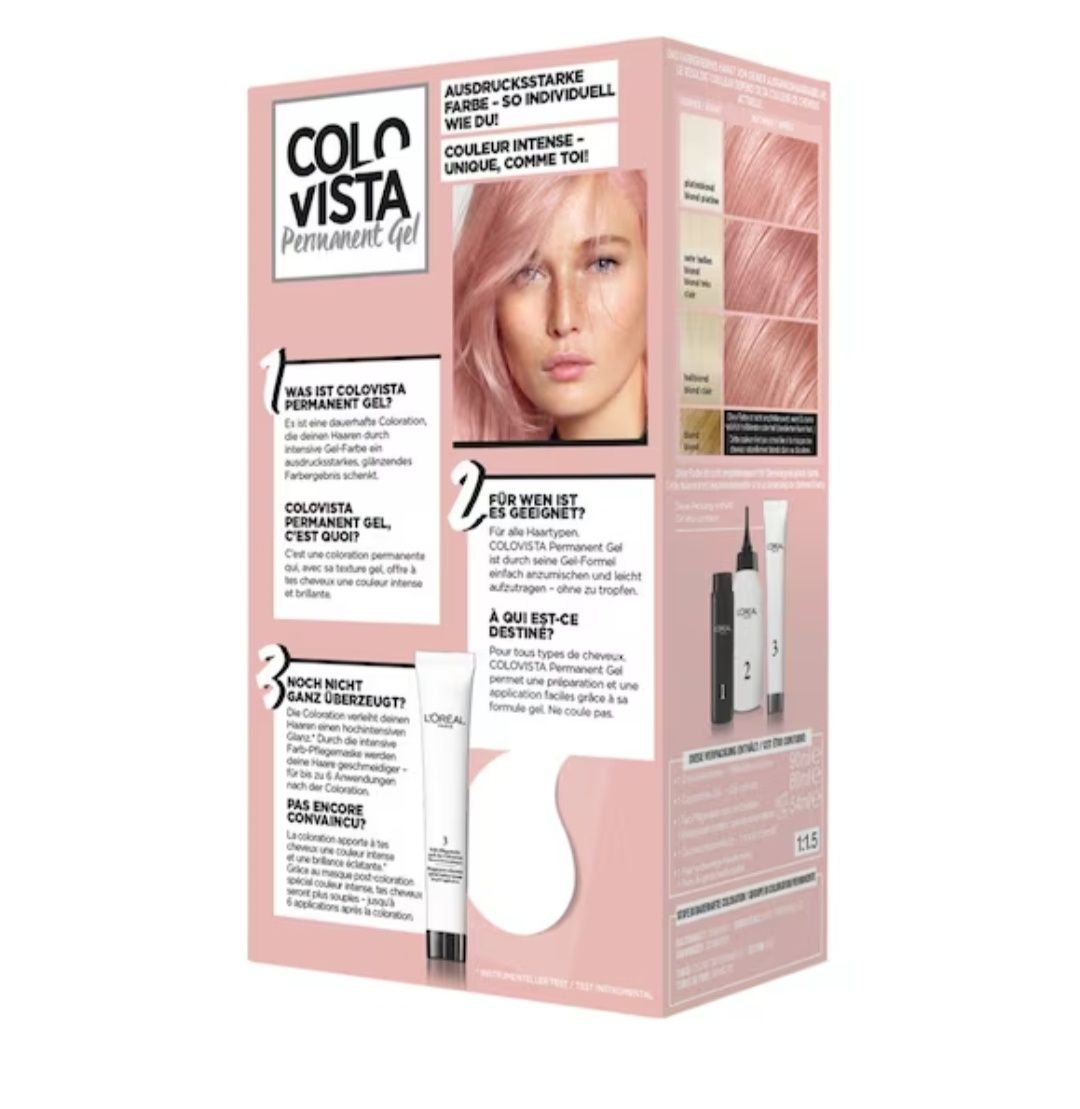 Farba żel do włosów Loreal Colorista rosegold