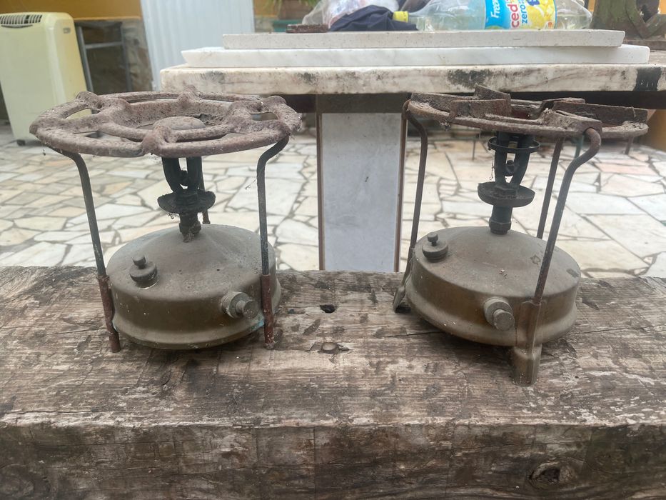 Fogão antigo em latão