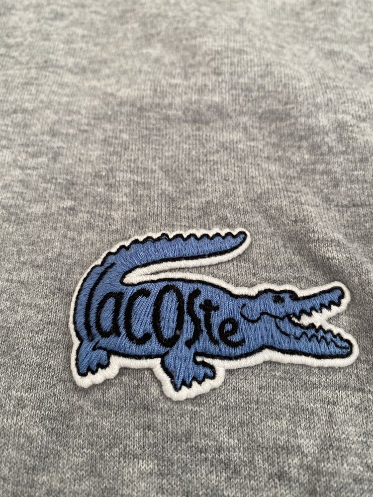 Longsleeve Lacoste z niebieskim krokodylem rare