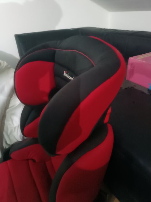 Cadeira auto 123 vermelha e preta