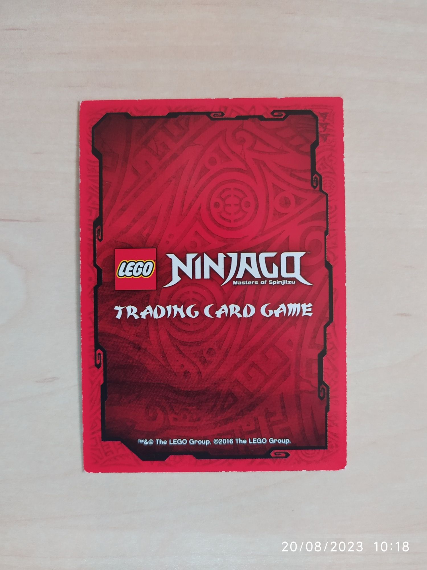 karta lego ninjago złoty ninja