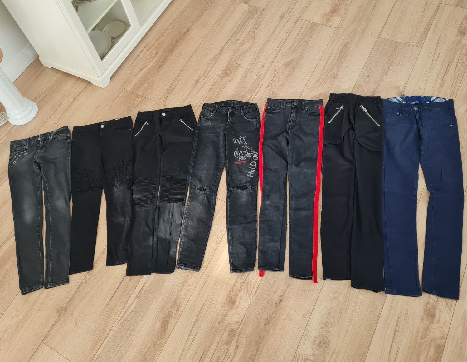 Mega paka spodni zara rock emo gotyk xs