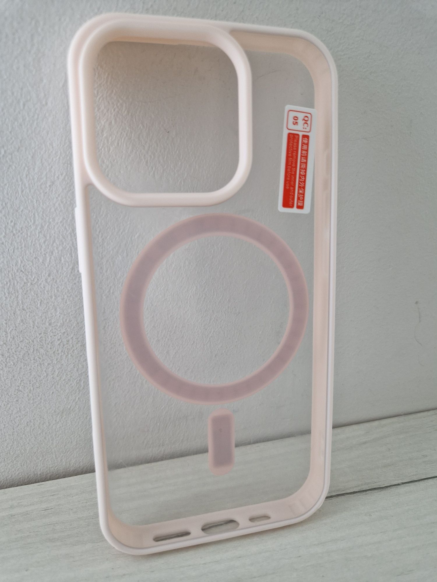 Acrylic Color Magsafe Case do Iphone 16 Pro Max jasnoróżowy