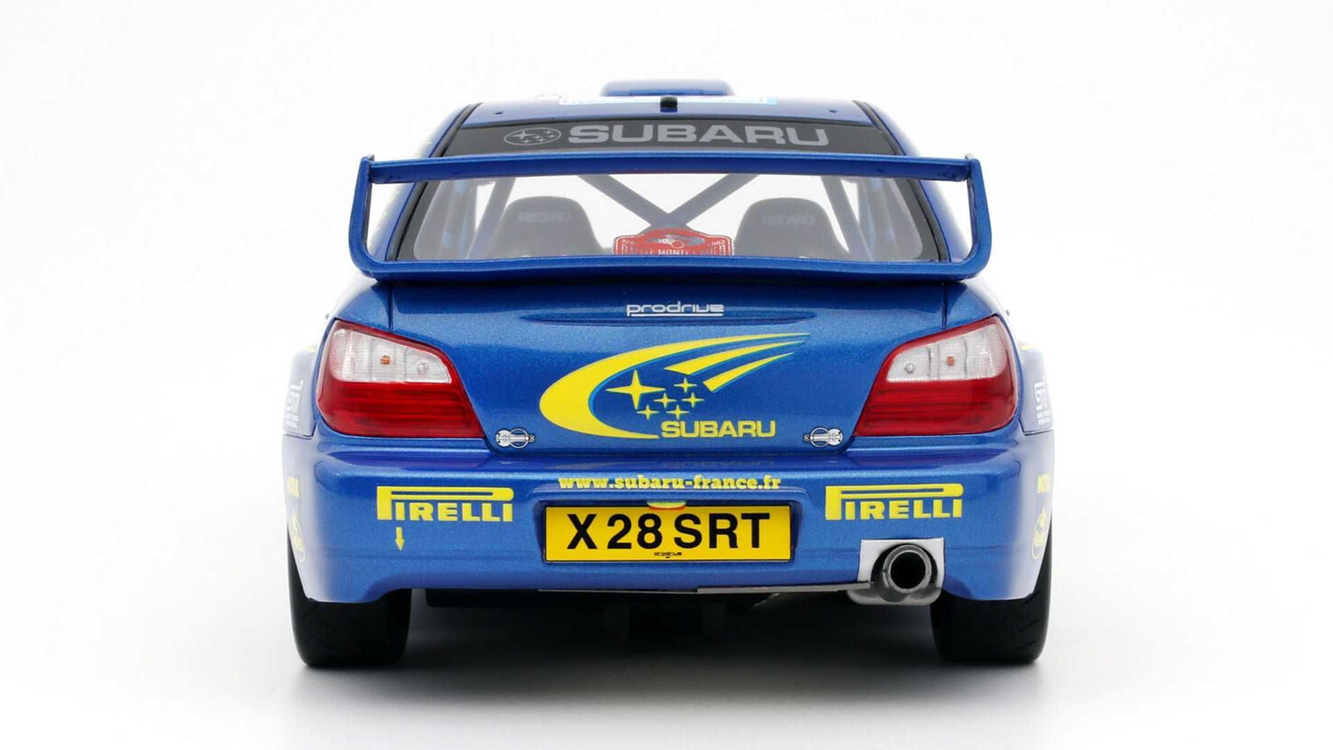 Model 1:18 Otto Subaru Impreza WRC Monte Carlo 2002 blue (OT784)