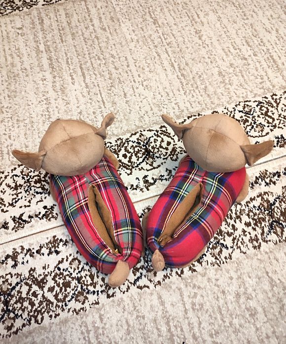 Тапочки такса в хорошем состоянии