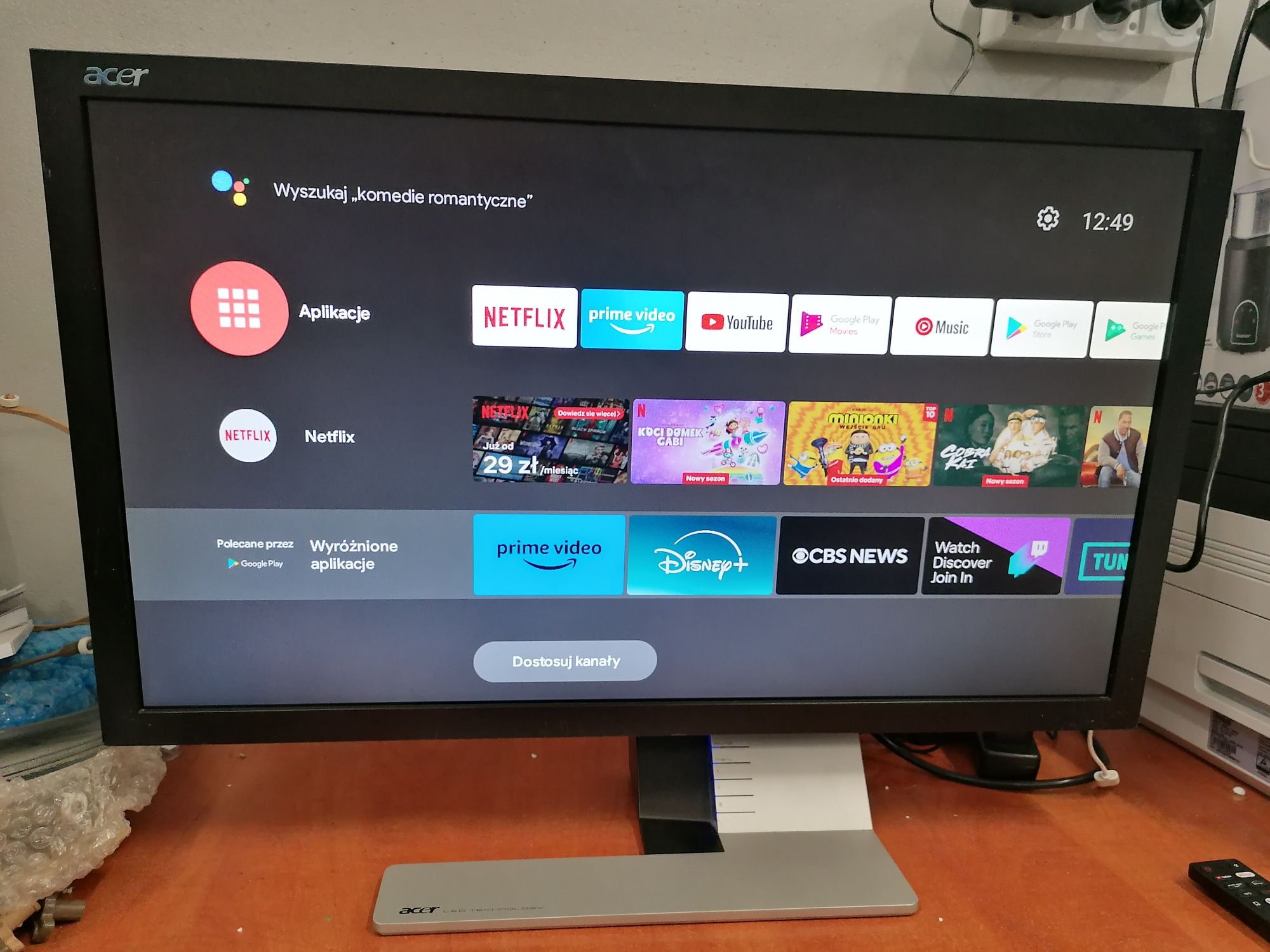 Super cienki monitor Acer 27 cali