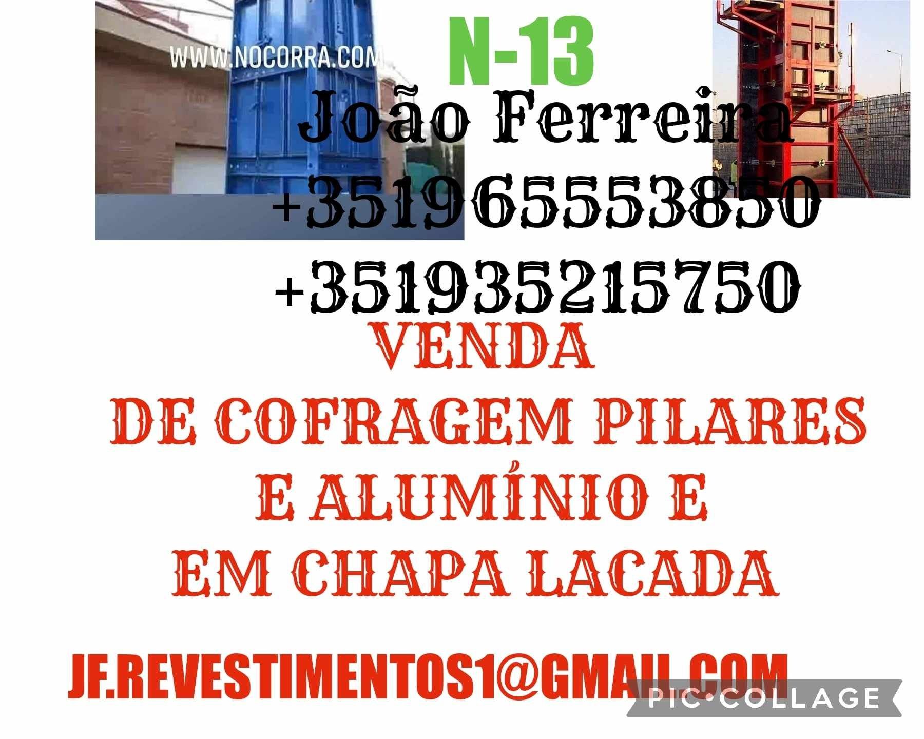 Cofragem pilares em chapa lacada