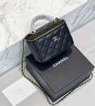 Шкіряна сумка Chanel Makeup. Сумка шанель Куб