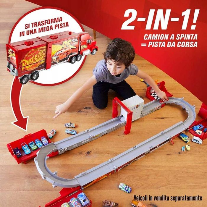 Mattel Disney Auta Mega Maniek Transformacja Ciężarówka Zestaw fpk72