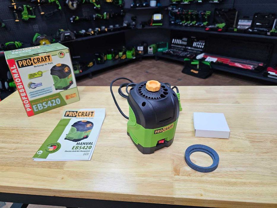 Станок для заточки сверл 3-12мм ProCraft EBS420 +Диск Гарантия 12мес