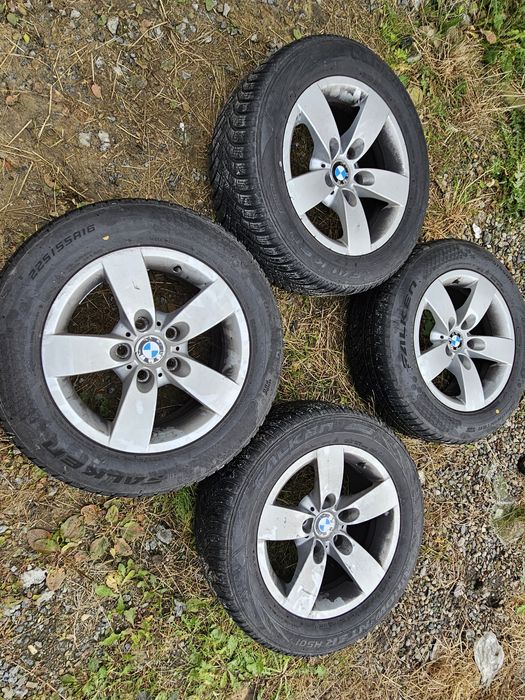 Oryg Felgi 16" BMW E60 E61 E90 E91 F30 5x120 Opony Zimowe 225/55/16