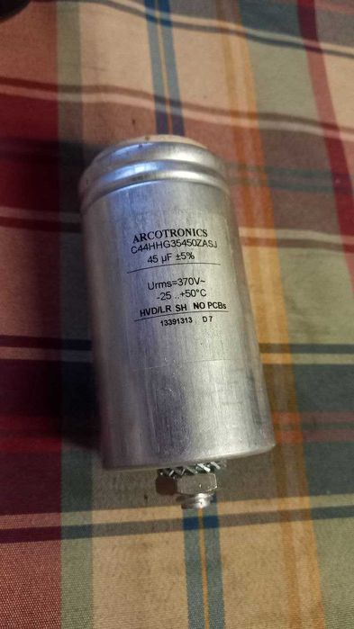 Конденсатор 45мкФ 370В для електродвигунів
