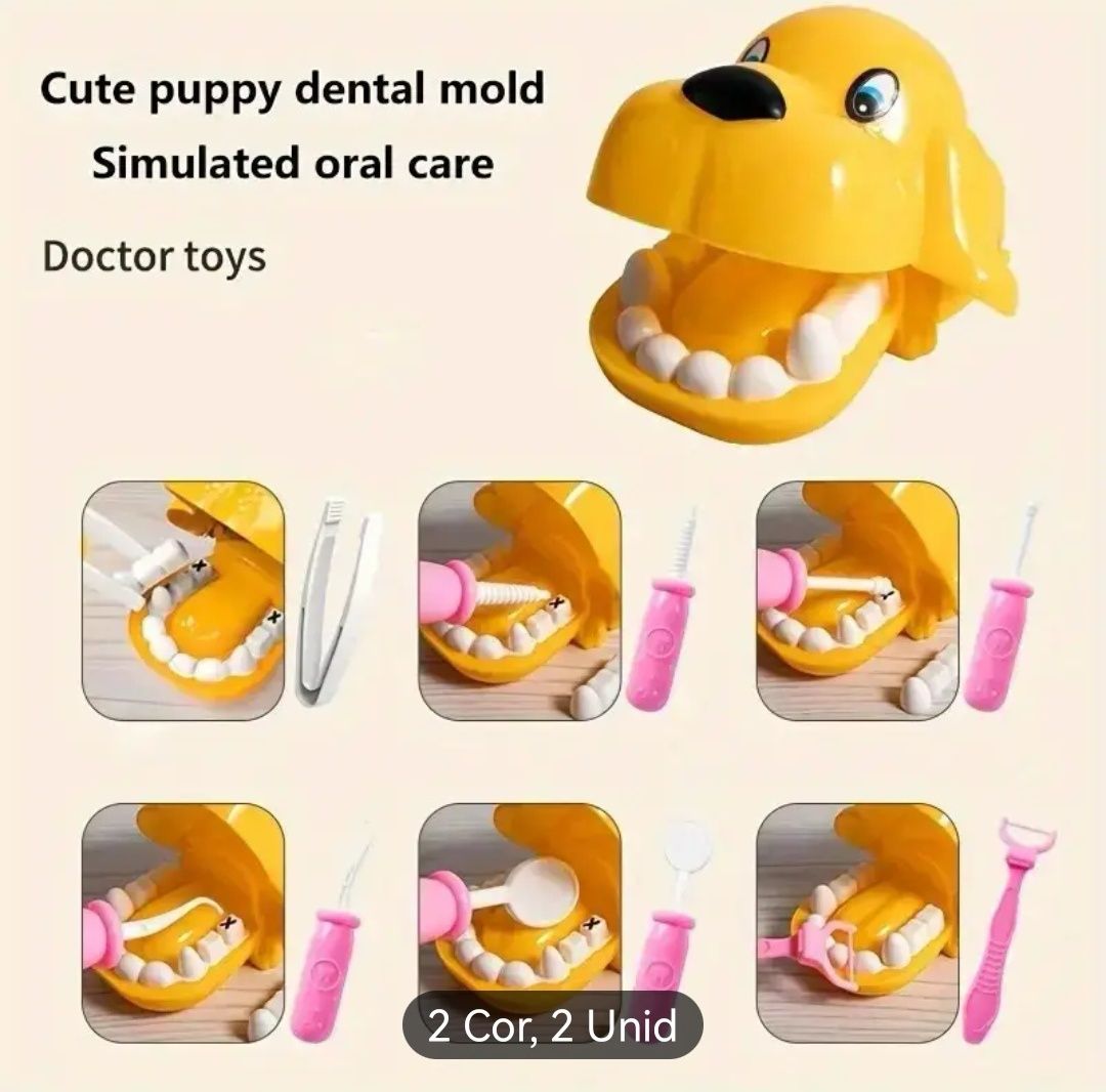Conjunto de brincar veterinário em azul