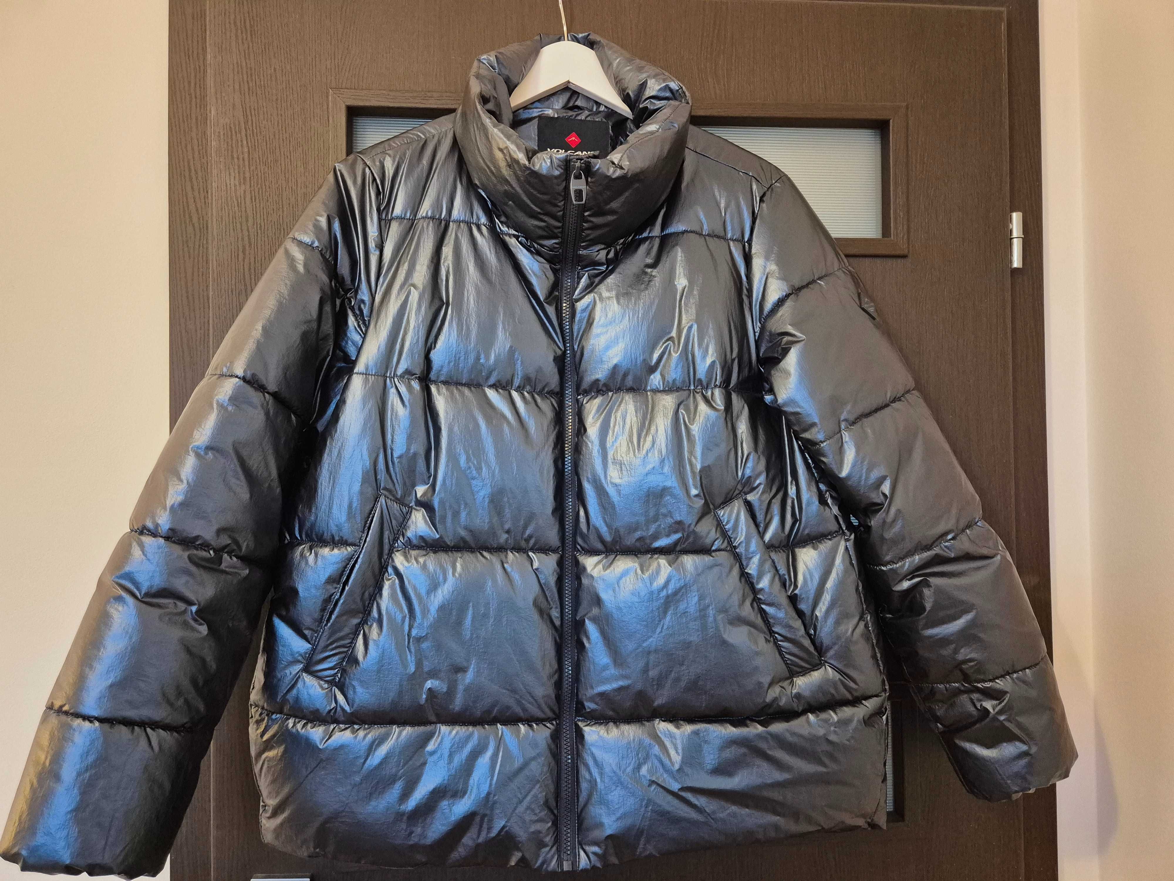 VOLCANO kurtka zimowa ocieplana r.38 oversize granatowa
