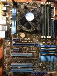 Материнская ASUS P8P67 + Intel Core i7 2600 + 8gb ОЗУ