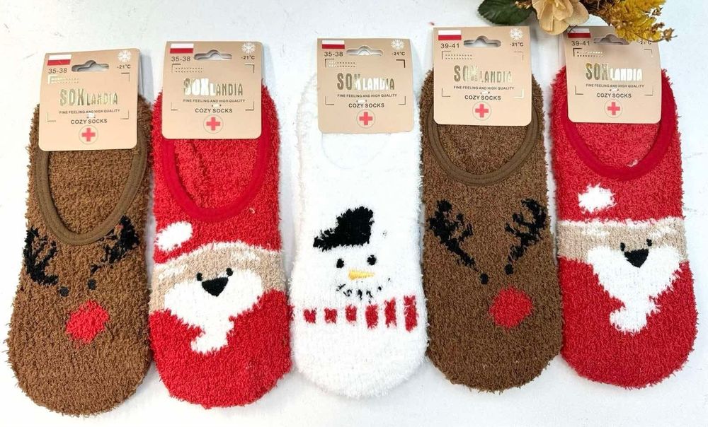 Stopki świąteczne roz 36/38  Nowe 1 para