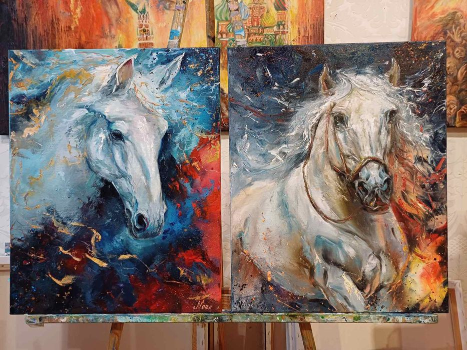 Картина ''Кінь долі''. Олія, холст 50/40.
