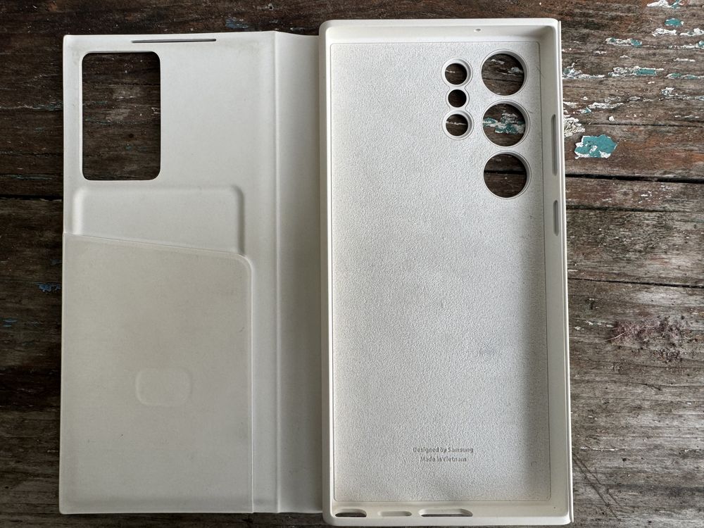 Новий Smart View Wallet Case для Samsung Galaxy S23 Ultra молочний