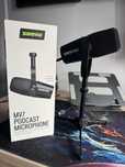 Shure MV7 + statyw + kabel XLR–Jack | Mikrofon USB/XLR + gratisy