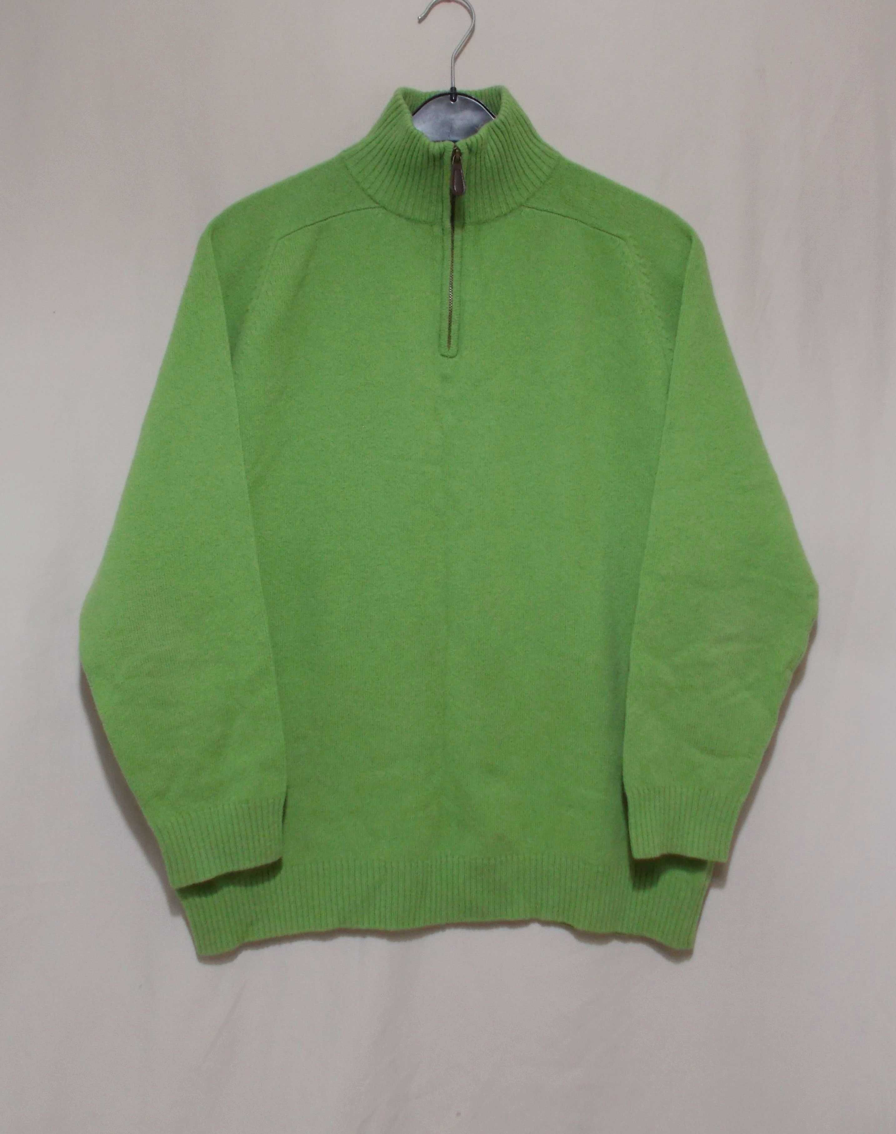 Свитер салатовый шерсть lambswool 52-54р