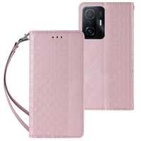 Pokrowiec Magnet Strap Case Etui Samsung Galaxy A12 5G - Różowy