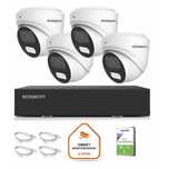 Zestaw do monitoringu IP Easycam 4 kamery 8 Mpx z POE