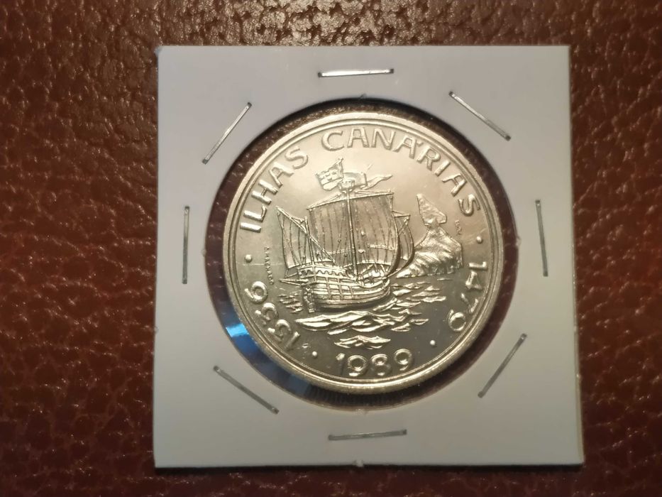 158 moeda de 100 escudos de 1989 Ilhas Canárias - Portugal