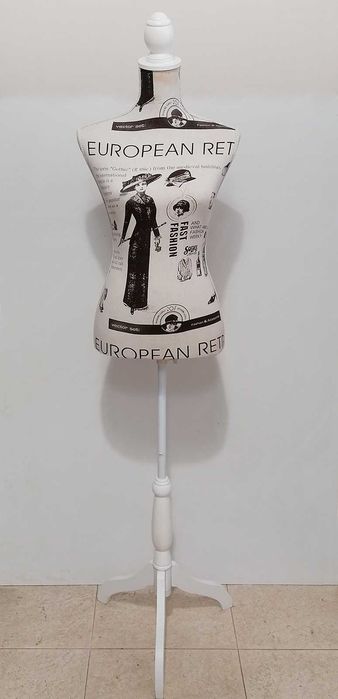 Manequim de Busto para Costura – Estilo Retro / Vintage