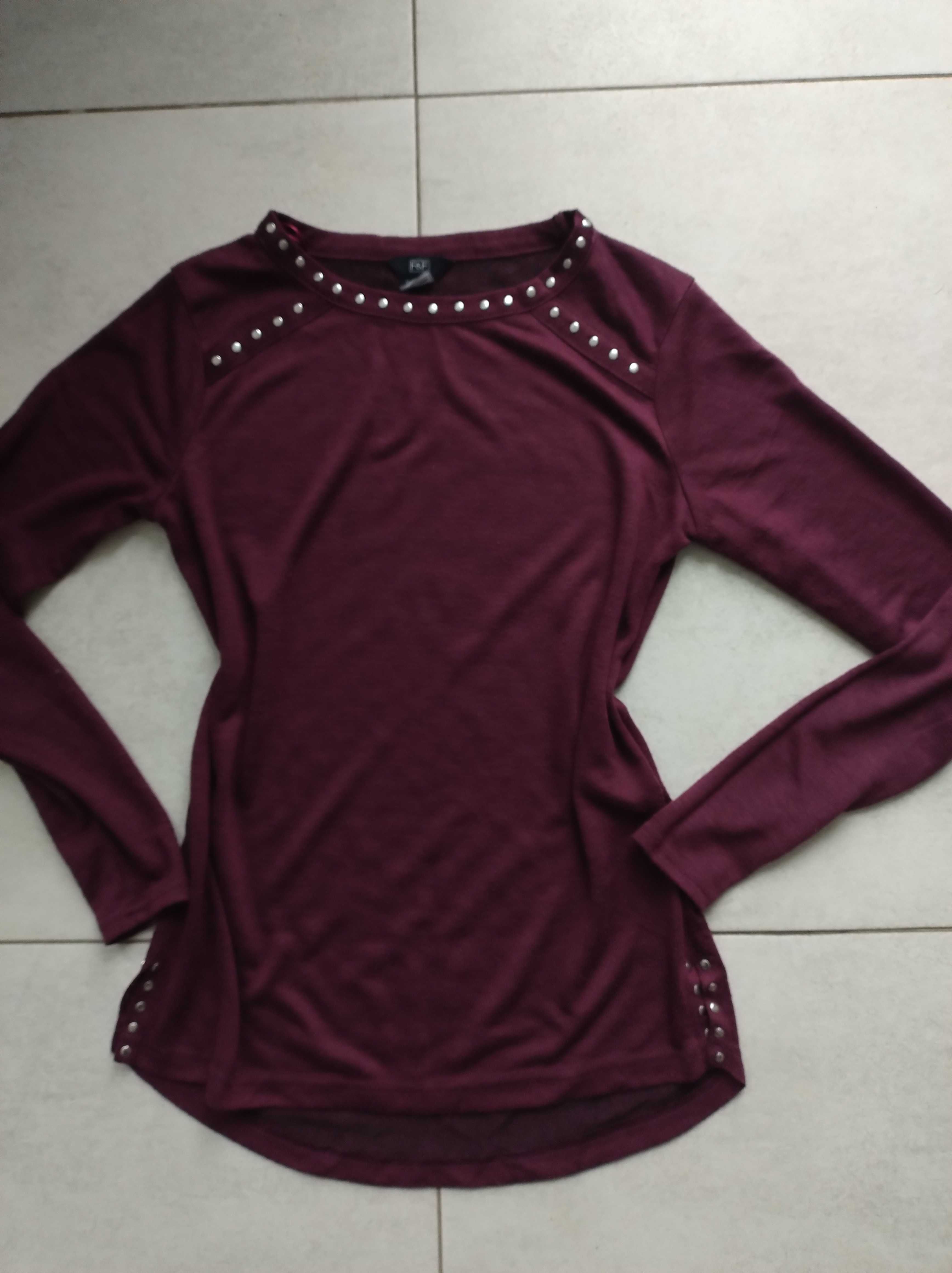 Sweter XS / S fioletowy