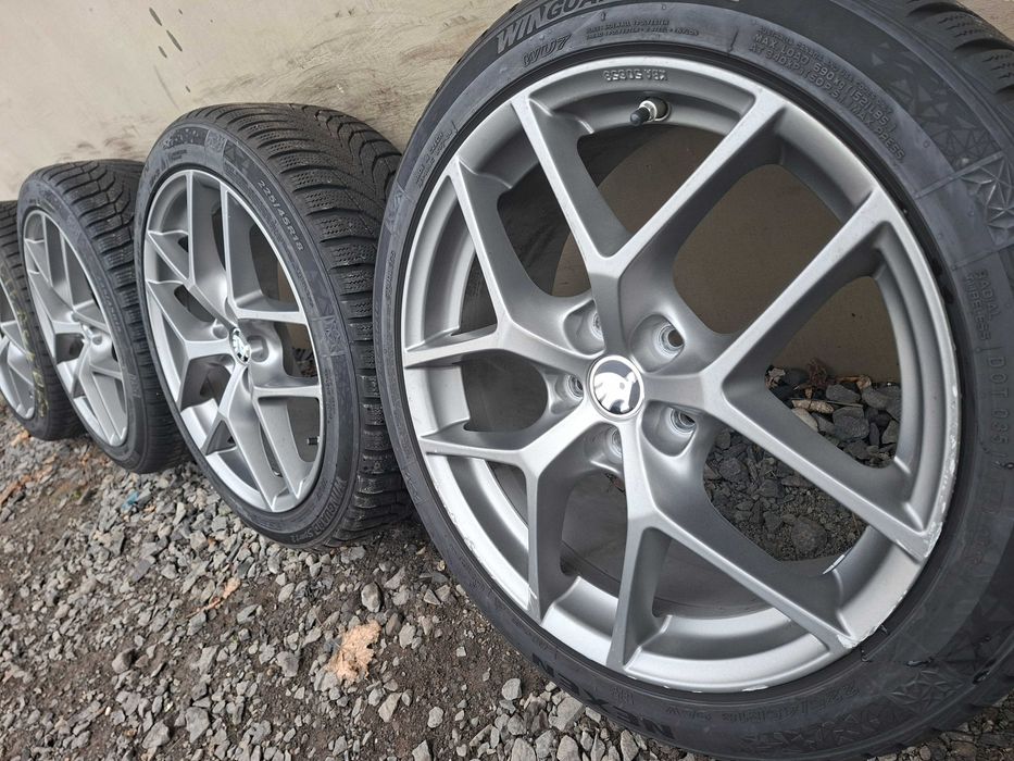 [K113] KOŁA ZIMOWE,ALUFELGI 18'' 5x112 SKODA SuperB,VW Passat B8,T-Roc