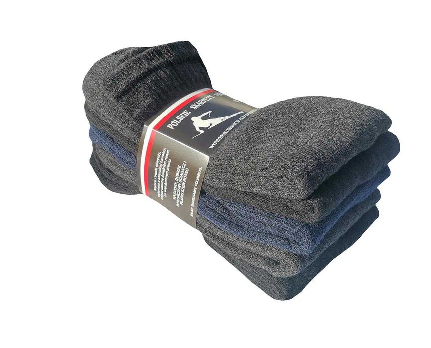 Skarpety bawełniane frotta biała 10 par-polskie produkty