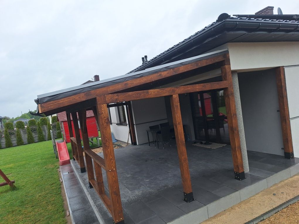 Lamele zewnętrzne zabudowa tarasów altanek