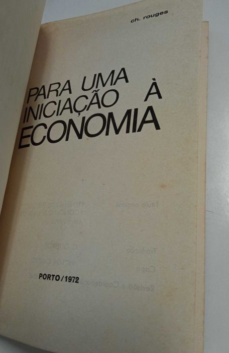 Para uma iniciação à economia, de Ch. Rouges