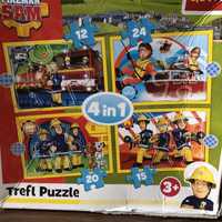 Puzzle Strażak Sam Trefl 4in1 3+