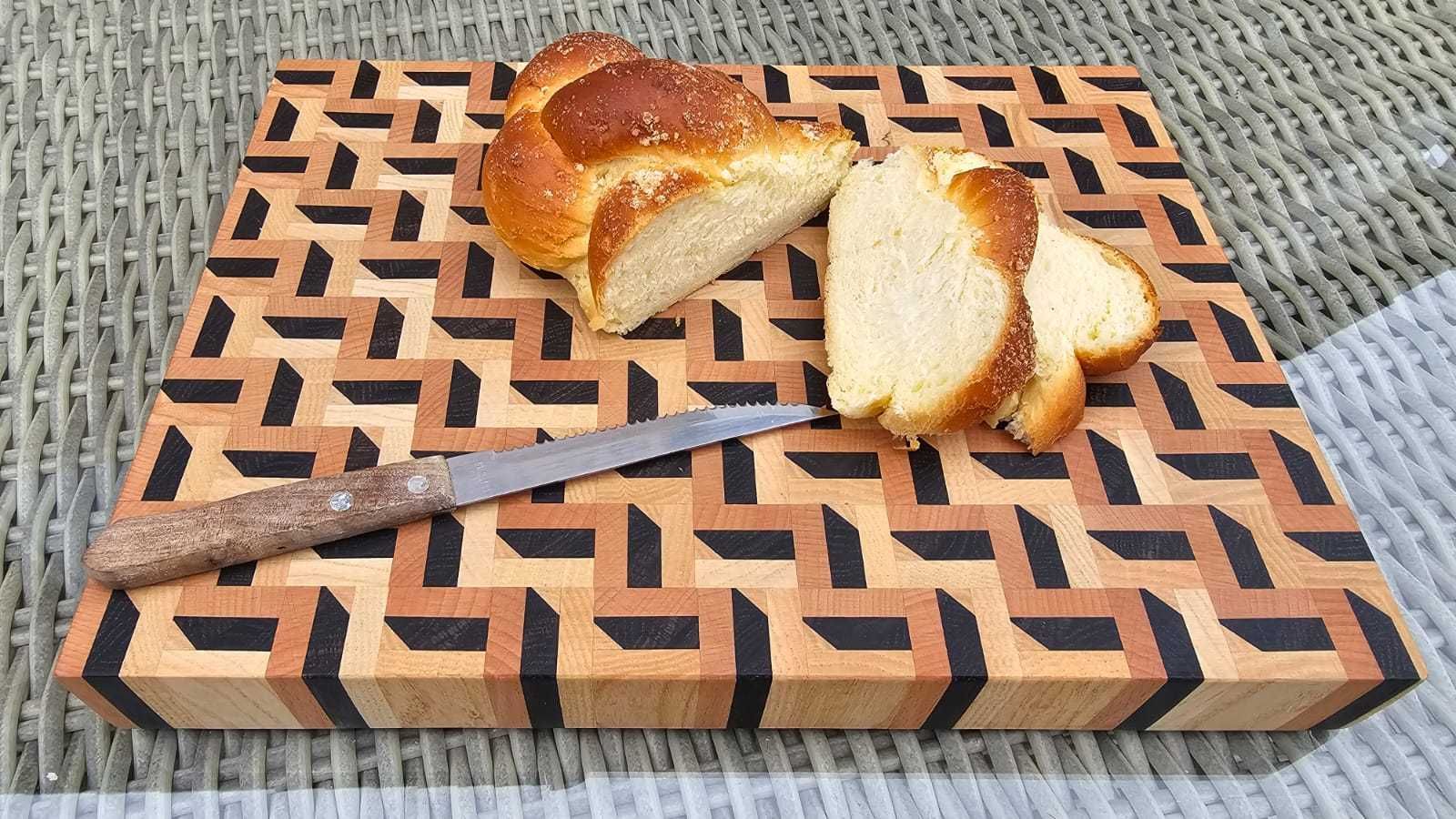 Deska drewniana do serów i krojenia pieczywa