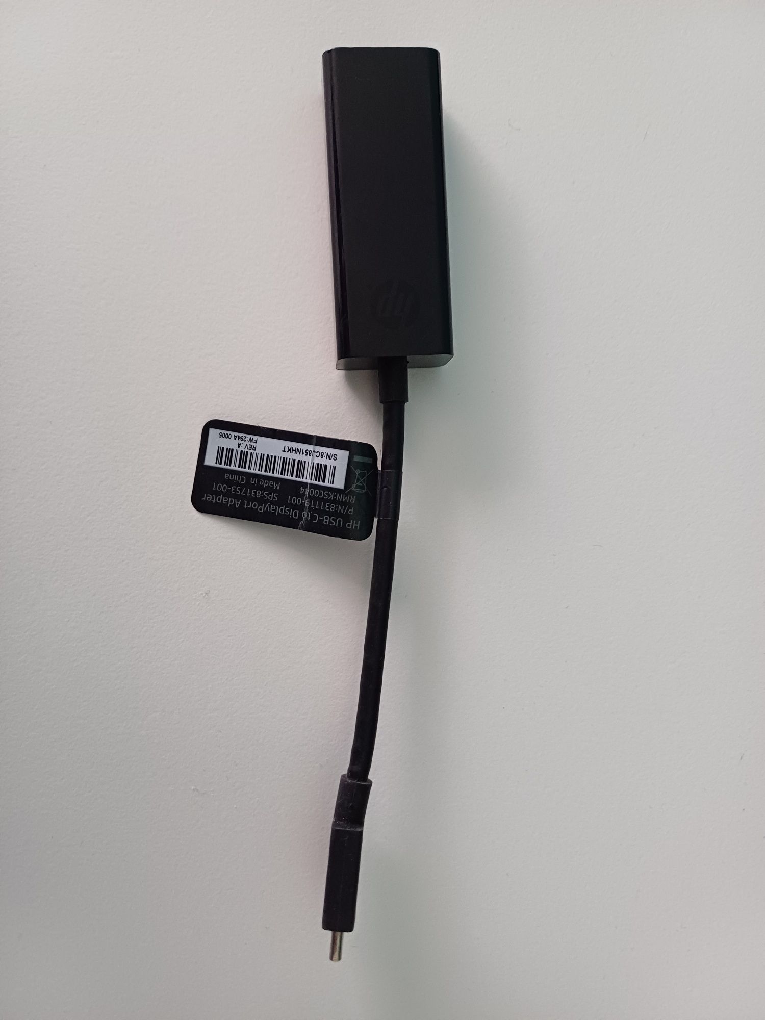 HP USB-C to DisplayPort Adapter (przejsciowka)