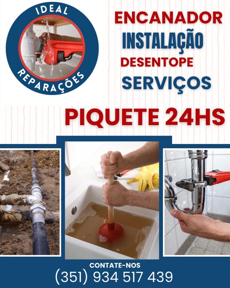 Canalizador Desentupidor 24hs - Alfragide