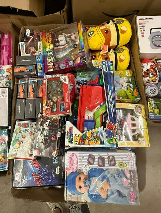 Karton Mix Box Zabawek 100PLN NOWE Lego Hot Wheels Barbie Wysyłka OLX