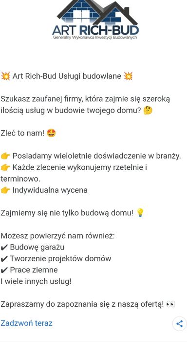 Ocieplenie stropów -Fundamenty -izolacje-remonty- prace ziemne