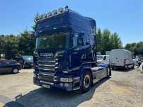 SCANIA R520 V8 2014 TOPLINE cała na poduszce alcoa xenon