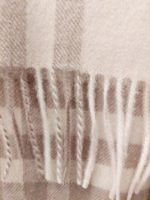 Szalik 100% kaszmir Burberry jasny róż nowy